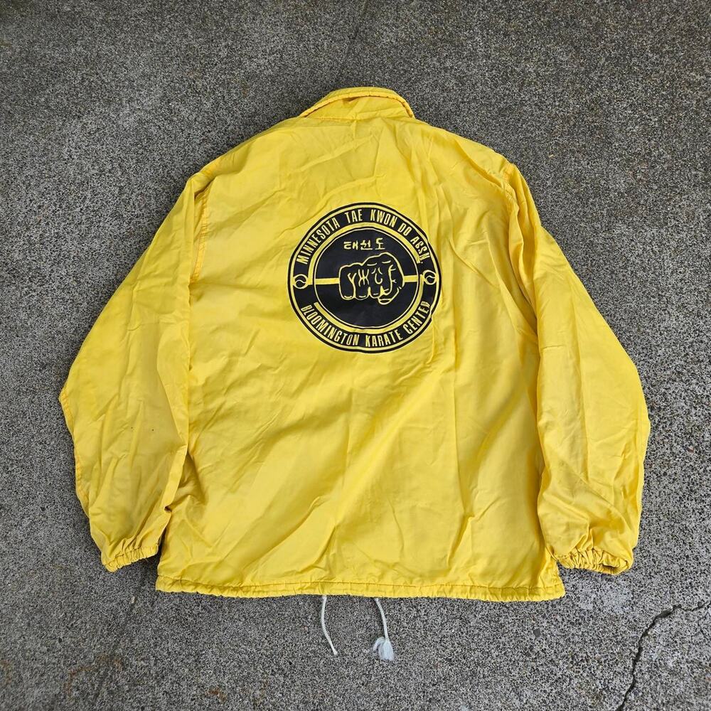Vtg 70s PLA JAC by DUNBROOKE Minnesota Tae Kwon Do Chainstitch Jacket M USA